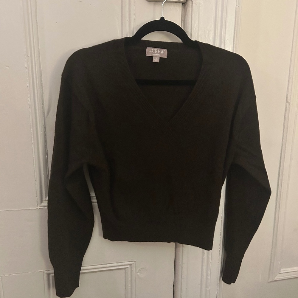 J.Crew Brown Cropped Sweater